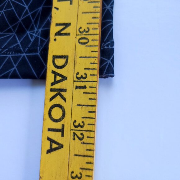 Hyba athletic / yoga pants leggings dark grey geometric design women's size XS - Picture 10 of 11